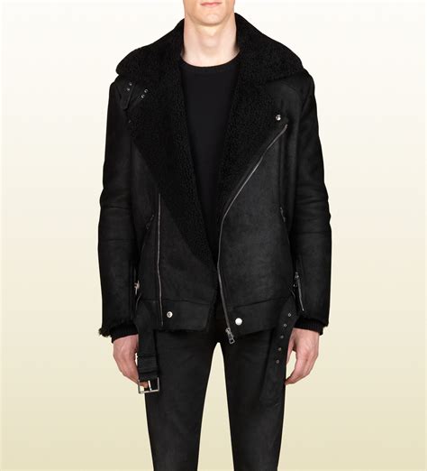 mens coats gucci|Gucci coat black men's.